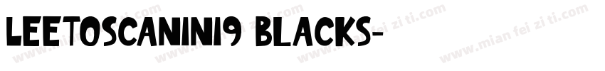 LeeToscanini9 BlackS字体转换